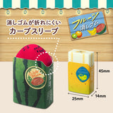 Plus Air-In Fruit Eraser - Kiwi - - Erasers - Bunbougu