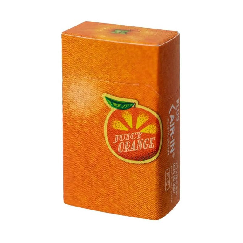 Plus Air-In Fruit Eraser - Orange - - Erasers - Bunbougu