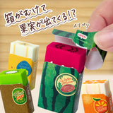 Plus Air-In Fruit Eraser - Orange - - Erasers - Bunbougu