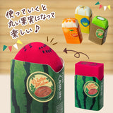 Plus Air-In Fruit Eraser - Orange - - Erasers - Bunbougu