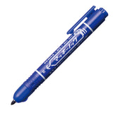 Zebra Mckee Knock Permanent Marker - Fine Tip - 1.0 mm - Blue - Markers - Bunbougu