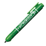 Zebra Mckee Knock Permanent Marker - Fine Tip - 1.0 mm - Green - Markers - Bunbougu