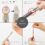 Pentel Art Multi-8 8 in 1 Lead Holder - 8 Colour Set - 2 mm - - Mechanical Pencils - Bunbougu