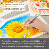 Pentel Art Multi-8 8 in 1 Lead Holder - 8 Colour Set - 2 mm - - Mechanical Pencils - Bunbougu