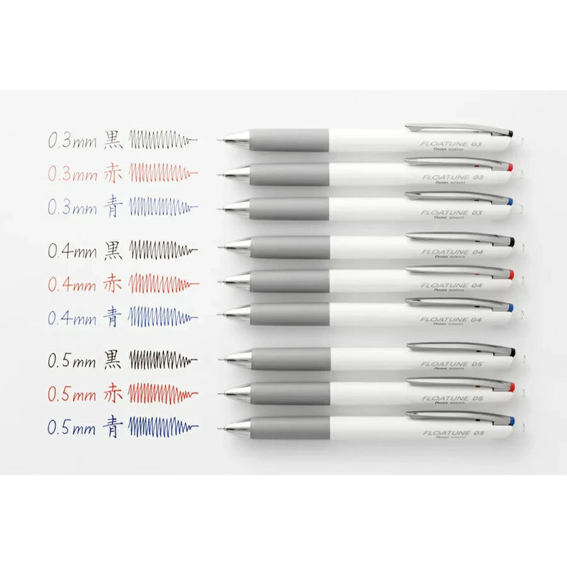 Pentel Floatune Ballpoint Pen - 0.4 mm - - Markers - Bunbougu