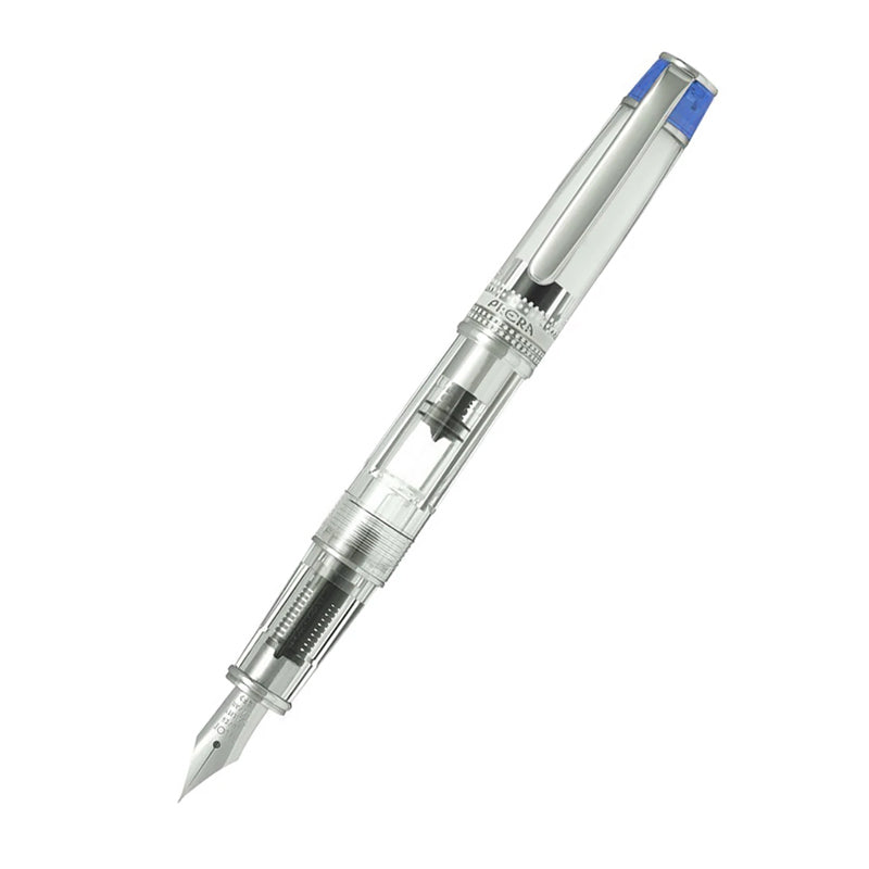 Pilot Prera Transparent Fountain Pen - Blue - Fine Nib - Fountain Pens - Bunbougu