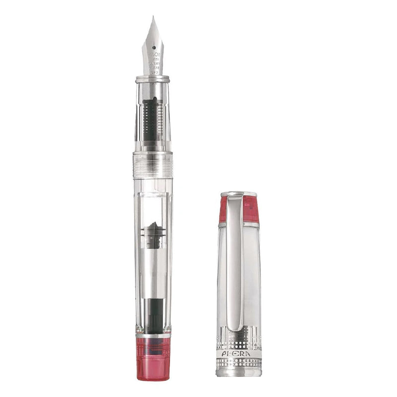 Pilot Prera Transparent Fountain Pen - Red - - Fountain Pens - Bunbougu