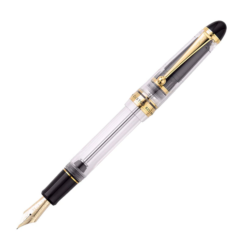 Pilot Custom 823 Fountain Pen Gift Set - Clear - 14k Gold