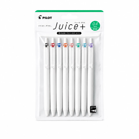 Pilot Juice+ Gel Pen - 8 Colour Set - 0.4 mm - - Gel Pens - Bunbougu