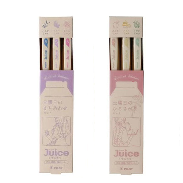 Pilot Juice Gel Pen 10th Anniversary Limited Edition - Sweet Milk Colour Set - 3 Colour Set - 0.5 mm - - Gel Pens - Bunbougu