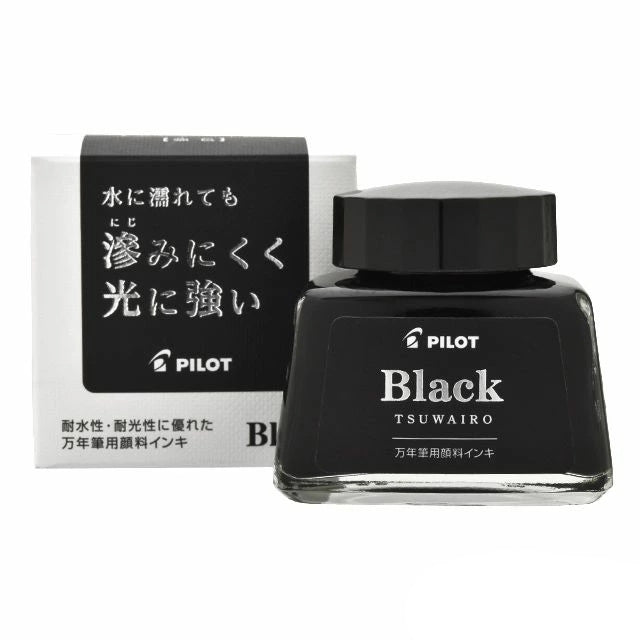 Pilot Tsuwairo Strong Colour Bottled Ink - Black Ink - 30 ml
