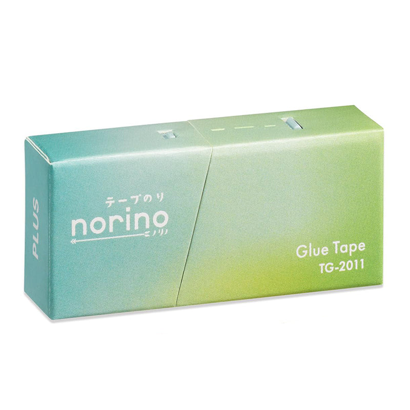 Plus Norino Paper Case Glue Tape - Green - 6 mm x 9 m - - Adhesive Tapes & Glue - Bunbougu