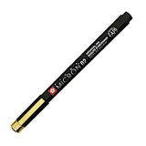 Sakura Pigma Micron Fineliner Pen - Black Gold Limited Edition - Black Ink
