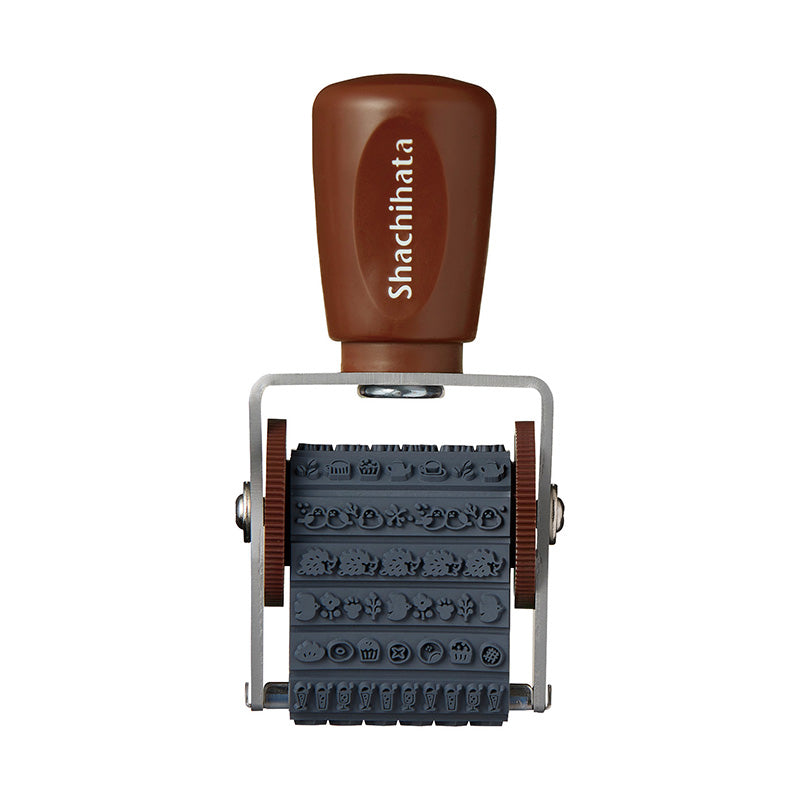 Shachihata x Furukawashiko Rotating Stamp - Watashibiyori C - - Planner Stamps & Ink Pads - Bunbougu