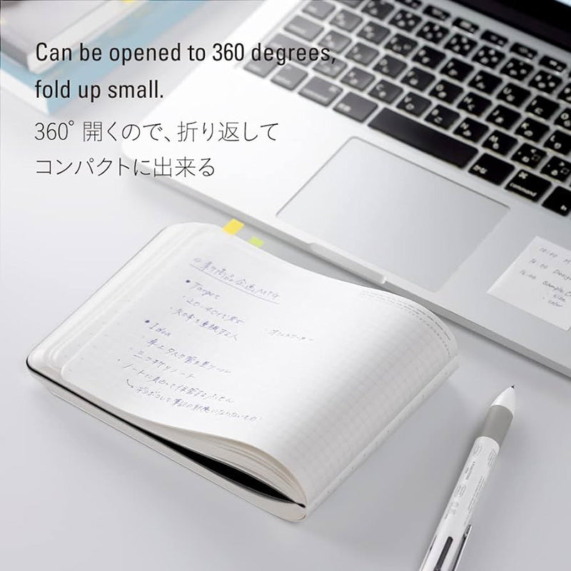 Stalogy Editor's Series 365 Days Notebook - Grid - Black - B6 Landscape -  - Notebooks - Bunbougu