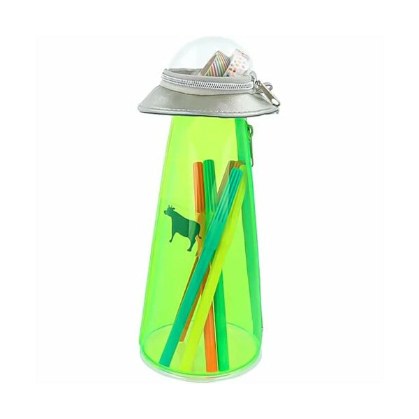 Sun-star Unidentified Flight Pen Case - Green - - Pencil Cases & Bags - Bunbougu