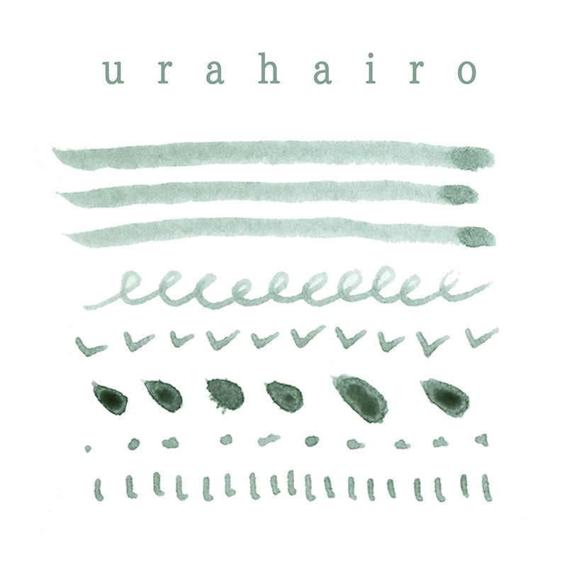 Tag Kyoto Takeda Jimuki Kyo-No-Oto Ink - Ura-hairo Underside of Leaves(Pale Green) - 40 ml Bottle - - Bottled Inks - Bunbougu