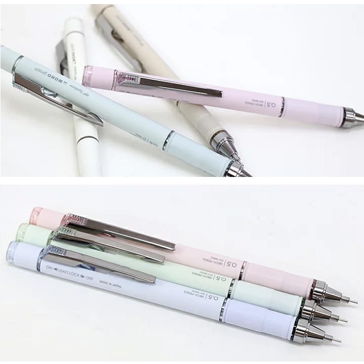 Tombow Mono Graph Grip Shaker Mechanical Pencil With Lock Function - Mineral Colour Limited Edition - 0.5 mm - - Mechanical Pencils - Bunbougu