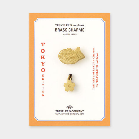 Traveler's Company Traveler's Notebook Accessories - Tokyo Limited Edition - Brass Charm -  - Notebook Accessories - Bunbougu