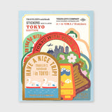 Traveler's Company Traveler's Notebook Accessories - Tokyo Limited Edition - Sticker Set -  - Planner Stickers - Bunbougu