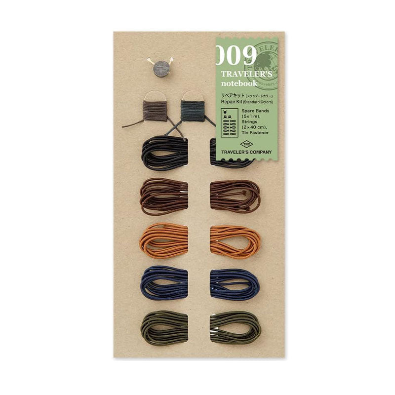 Traveler's Company Traveler's Notebook Accessories 009 - Repair Kit - 5 Bands - Standard Colours -  - Notebook Accessories - Bunbougu