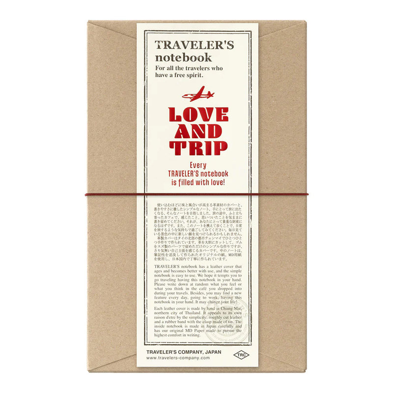 Traveler's Company Traveler's Notebook Limited Edition Set - LOVE AND TRIP - Regular Size - - Diaries & Planners - Bunbougu