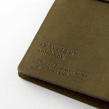 Traveler's Company Traveler's Notebook Starter Kit - Olive Leather - Passport Size -  - Diaries & Planners - Bunbougu