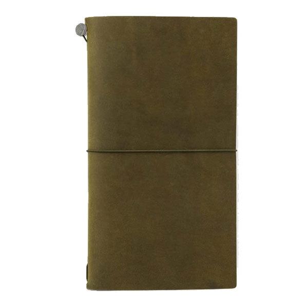 Traveler's Company Traveler's Notebook Starter Kit - Olive Leather - Regular Size -  - Diaries & Planners - Bunbougu