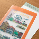 Traveler's Notebook 2024 Traveler's Town Theme - Clear Folder - Regular Size -  - Notebook Accessories - Bunbougu