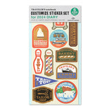Traveler's Notebook 2024 Traveler's Town Theme - Customise Sticker Set For Diary -  - Notebook Accessories - Bunbougu