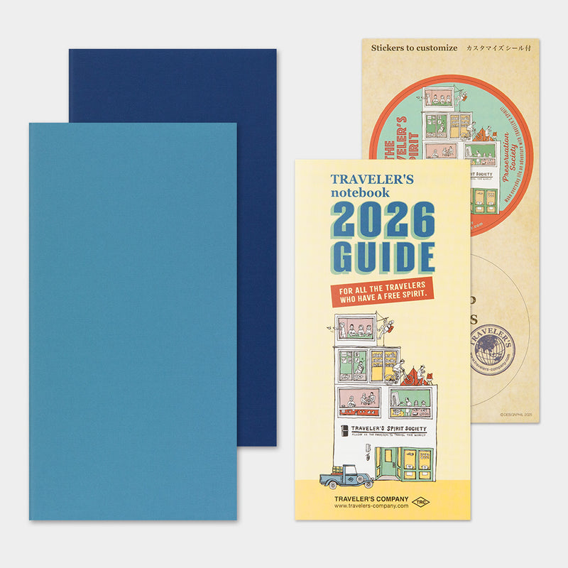 Traveler's Notebook 2026 Refill - Weekly Diary + Memo - Regular Size - - Diaries & Planners - Bunbougu