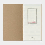 Traveler's Notebook 2026 Refill - Weekly Diary + Memo - Regular Size - - Diaries & Planners - Bunbougu