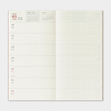 Traveler's Notebook 2026 Refill - Weekly Diary + Memo - Regular Size - - Diaries & Planners - Bunbougu
