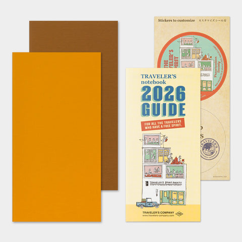 Traveler's Notebook 2026 Refill - Weekly Diary (Vertical) - Regular Size - - Diaries & Planners - Bunbougu