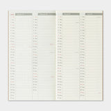 Traveler's Notebook 2026 Refill - Weekly Diary (Vertical) - Regular Size - - Diaries & Planners - Bunbougu