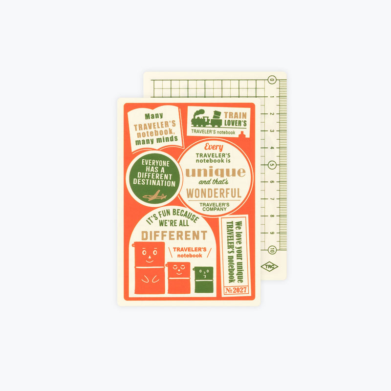 Traveler's Notebook 2027 Notebook Accessories - Plastic Pencil Board - Passport Size - - Diaries & Planners - Bunbougu
