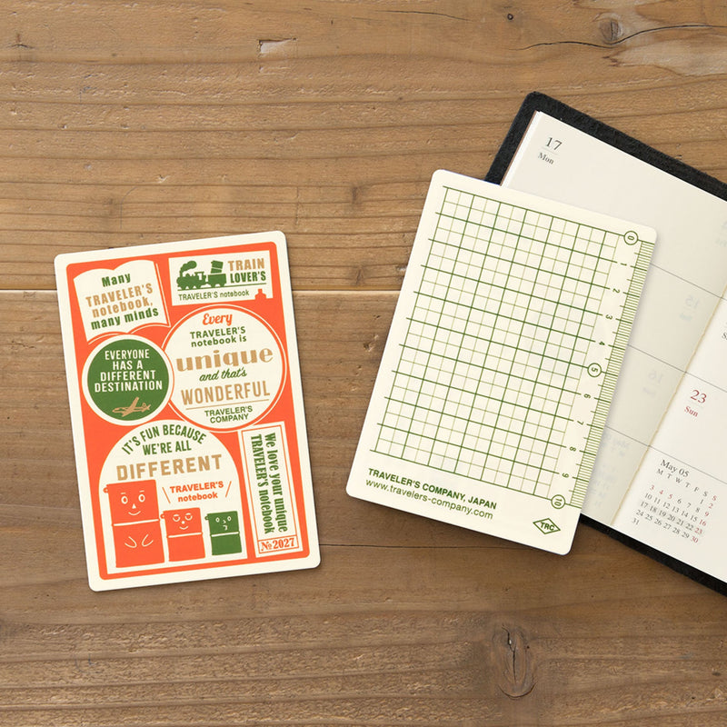 Traveler's Notebook 2027 Notebook Accessories - Plastic Pencil Board - Passport Size - - Diaries & Planners - Bunbougu