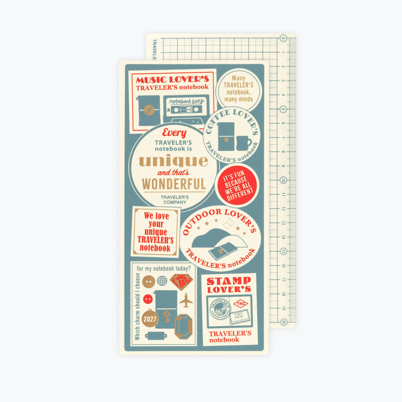 Traveler's Notebook 2027 Notebook Accessories - Plastic Pencil Board - Regular Size - - Diaries & Planners - Bunbougu