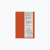 Traveler's Notebook 2027 Refill - Monthly Diary - Passport Size - - Diaries & Planners - Bunbougu