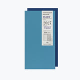 Traveler's Notebook 2027 Refill - Weekly Diary + Memo - Regular Size - - Diaries & Planners - Bunbougu
