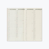 Traveler's Notebook 2027 Refill - Weekly Diary (Vertical) - Regular Size - - Diaries & Planners - Bunbougu
