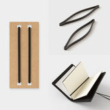 Traveler's Notebook Card Size 20th Anniversary Set - Black - - Diaries & Planners - Bunbougu