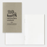 Traveler's Notebook Card Size 20th Anniversary Set - Brown - - Diaries & Planners - Bunbougu