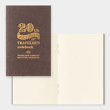 Traveler's Notebook Card Size 20th Anniversary Set - Brown - - Diaries & Planners - Bunbougu