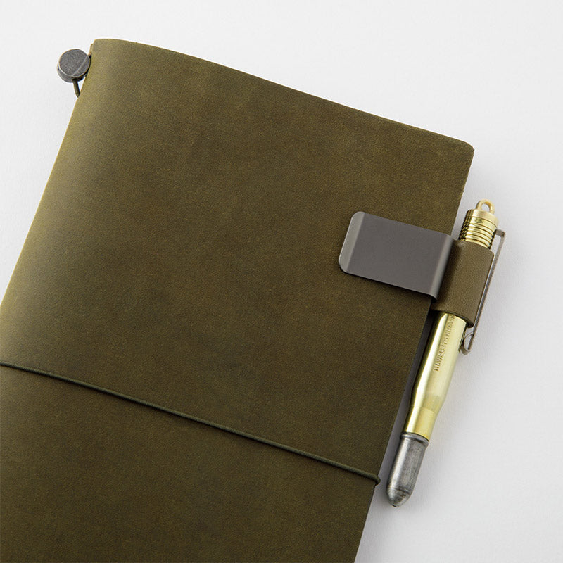 Traveler's Company Traveler's Notebook Accessories 016 - Pen Holder - Medium - Olive - - Notebook Accessories - Bunbougu