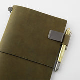 Traveler's Company Traveler's Notebook Accessories 016 - Pen Holder - Medium - Olive - - Notebook Accessories - Bunbougu