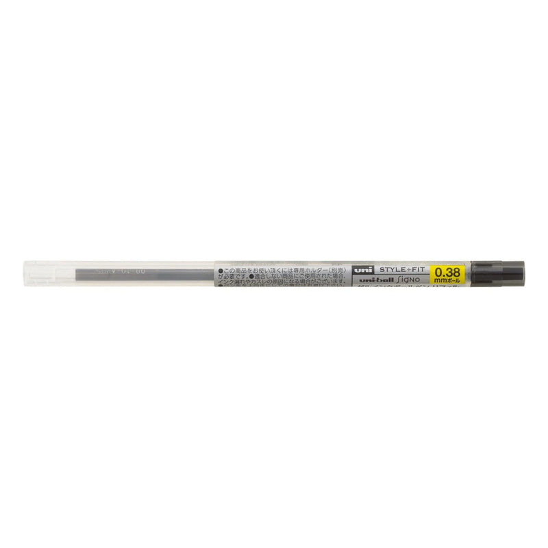 Uni UMR-109-38 Style Fit Gel Multi Pen Refill - 0.38 mm - Black - Refills - Bunbougu