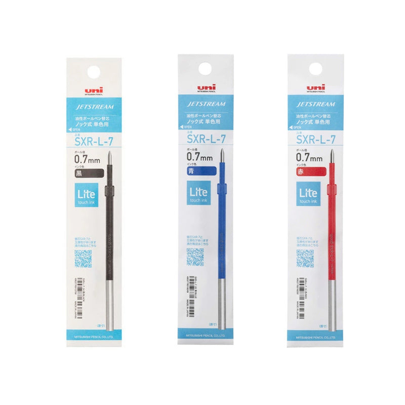 Uni Jetstream SXR-L-5 Lite Touch Ink Ballpoint Pen Refill - 0.7 mm - - Pen, Eraser & Tape Refills - Bunbougu
