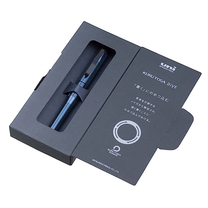 Uni Kuru Toga Dive Mechanical Pencil - Abyss Blue - 0.5 mm