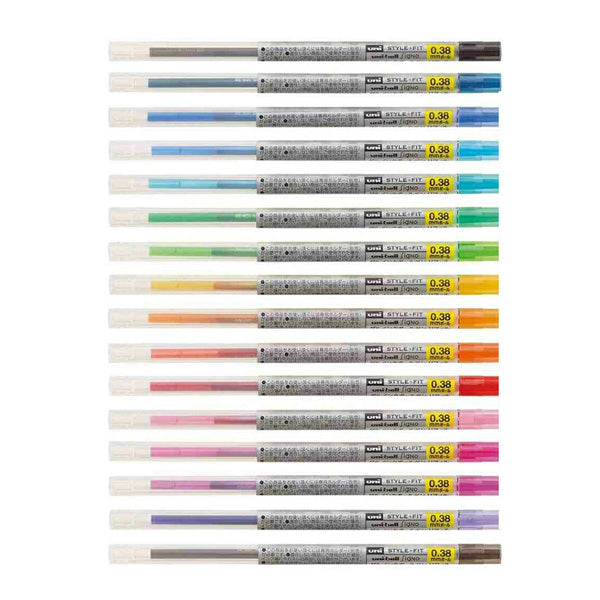 Uni UMR-109-38 Style Fit Gel Multi Pen Refill - 0.38 mm - - Refills - Bunbougu